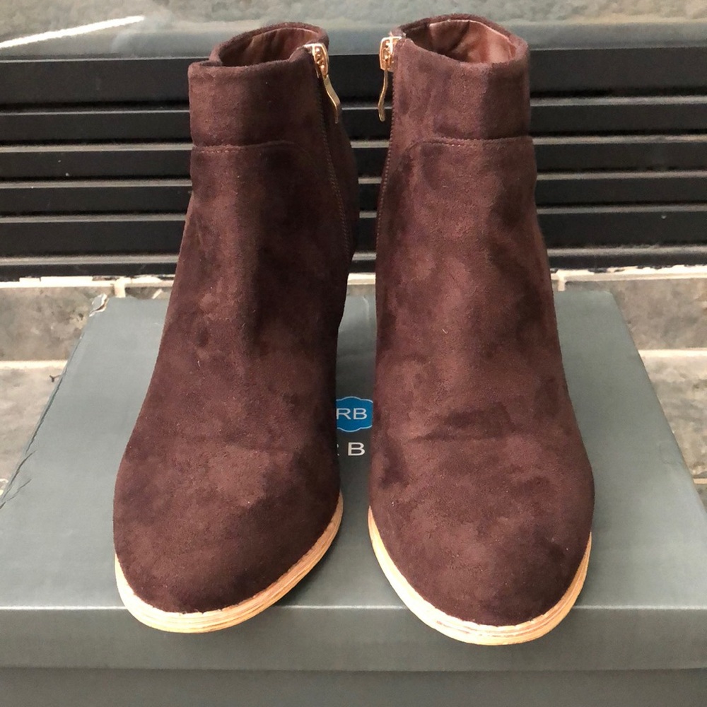 Riverberry Chloe Faux Suede Ankle Booties